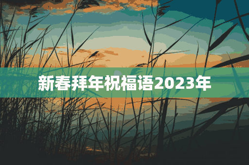 新春拜年祝福语2023年(新春拜年祝福语2023年怎么写)